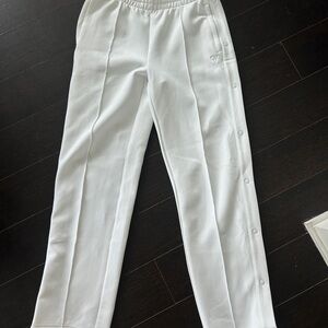 TNA White tear-away Track Joggers